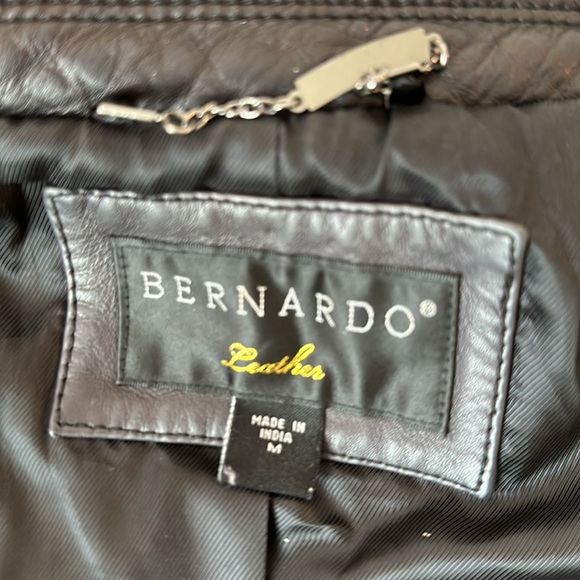 Bernardo Black leather jacket - Picture 5 of 6